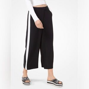 Michael Kors Blue and White Wide Leg Pants